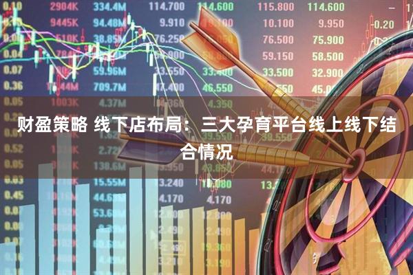 财盈策略 线下店布局：三大孕育平台线上线下结合情况